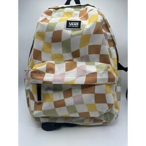 Vans H20 22L Wavy Checkered Backpack Pink/Green
